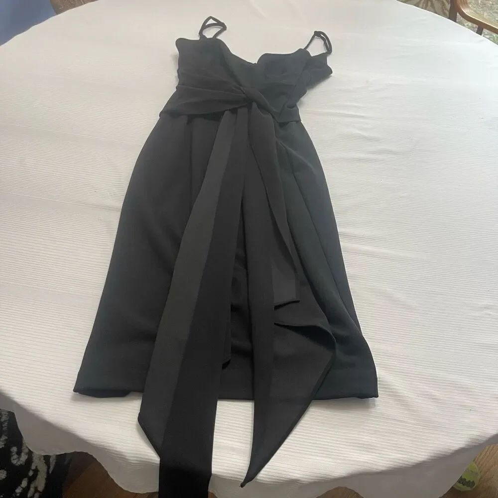 Badgley Mischka Black Bodycon Dress Size 4